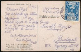 1918 Tábori Posta Képeslap 4. Hadsereg Segélybélyeggel 'TP 632' + 'OR. No 23. M.C.... - Sonstige & Ohne Zuordnung