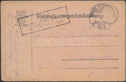 1918 Tábori Posta LevelezÅ‘lap 'K.u.k. Jmorov (Reservespital)' + 'TP 524 A' - Andere & Zonder Classificatie