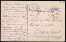 1917 Képeslap / Postcard 'K.u.k. Luftfahrtruppen Fliegerkompagnie Nr. 40.' + 'HFP 5/IIIa' - Other & Unclassified