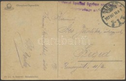 1917 Tábori Posta Képeslap 'Katonai ápolási ügyben' + 'SZEGED' - Otros & Sin Clasificación