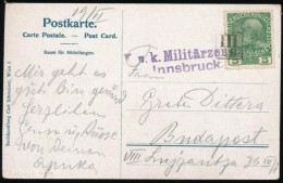 ~1916 Képeslap III/16 NémabélyegzÅ‘vel, Innsbrucki Cenzúrával / Censored... - Autres & Non Classés