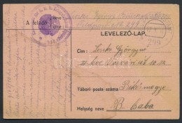 1916 Tábori Posta LevelezÅ‘lap 'Kommando Der K.u.k. Kriegsbrücken' + 'FP 299 B' - Other & Unclassified