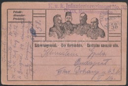 1916 Tábori Posta LevelezÅ‘lap 'K.u.k. Infanterieregiment No.32. IV/XIX Marschkompagnie' + 'TP 58' - Other & Unclassified