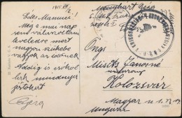 1915 Képeslap Haditengerészeti Postával 'SMS FRANZ JOSEF I.' - Andere & Zonder Classificatie