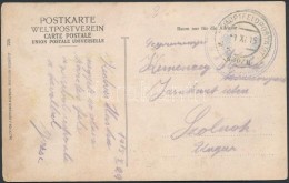 1915 Tábori Posta Képeslap 'K.u.k. ... Station In Salzburg' + 'HP 630/II' - Otros & Sin Clasificación