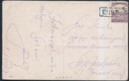 1918 Képeslap 'EGER P.U.' Pályaudvari Bélyegzéssel - Other & Unclassified