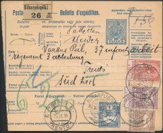 1914 Csomagszállító Turul - Árvíz Bérmentesítéssel / Parcel... - Other & Unclassified