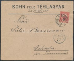 1905 Téglagyári Reklámboríték / Brick Yard Advertising Cover 'ZSOMBOLYA' -... - Andere & Zonder Classificatie