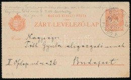 1904 Zárt Díjjegyes LevelezÅ‘lap 'BOROSZNÓ / FÜRDÅ' - Budapest - Autres & Non Classés