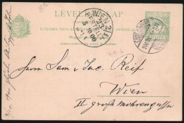 1900 Díjjegyes LevelezÅ‘lap ,,ÉRSEKÚJVÁR' - Wien - Other & Unclassified