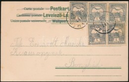 1900 Képeslap 5x1f Bérmentesítéssel ,,BONYHÁD' - Other & Unclassified