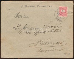 1899 5kr Levélen 'PANCSOVA E' - Sonstige & Ohne Zuordnung