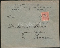 1899 5kr Levélen 'UJVIDÉ(K)' - Otros & Sin Clasificación