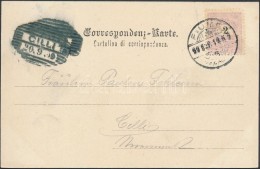 1899 Fiume Képeslap 2kr Bérmentesítéssel 'FIUME' - Cilli - Sonstige & Ohne Zuordnung