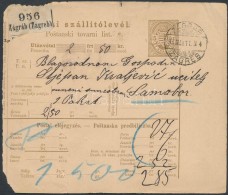 1894 5kr Díjjegyes Csomagszállító 'ZAGRÁB / ZAGREB' - 'SAMOBOR' - Other & Unclassified