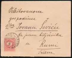 1892 5kr Levélen '(ZÁGRÁB) / ZAGREB' - Sonstige & Ohne Zuordnung