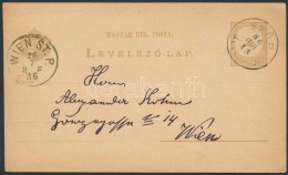 1886 2kr Díjjegyes LevelezÅ‘lap 'GYÅR / ÁL(LAMP. U.)' - Other & Unclassified