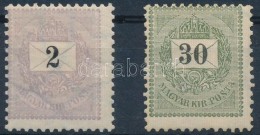 * 1889 2kr, 30kr (7.000) - Other & Unclassified