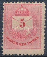 * 1874 5kr 11 1/2-es Fogazás (11.000) (foghiba / Short Perf., Betapadás / Gum Disturbance) (12.000) - Other & Unclassified