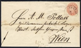 1867.05.20. 5kr Levélen / On Cover 'SKALICZ' - 'WIEN' - Other & Unclassified