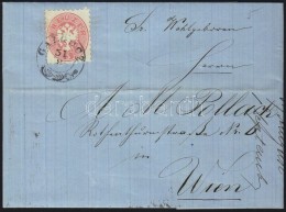 1866 5kr Levélen / On Cover 'GALGÓCZ' - Wien - Other & Unclassified