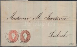 1863 5kr + 10kr Távolsági Levélen (teljes Tartalommal) / On Cover (with Full Content) 'SISSEK... - Autres & Non Classés