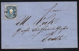 1861 15kr II. Lemezhibával Távolsági Levélen (teljes Tartalommal) 'ESSEGG' - 'PESTH /... - Autres & Non Classés