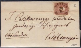 1859 10kr I. Távolsági Levélen (teljes Tartalommal) 'VASVÁR' - 'KÖRMEND' -... - Other & Unclassified