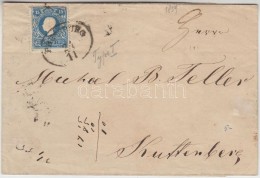 1859 15kr I. Típus Távolsági Levélen 'PRESSBURG' - 'KOLIN / B.H.' - 'KUTTENBERG' - Other & Unclassified