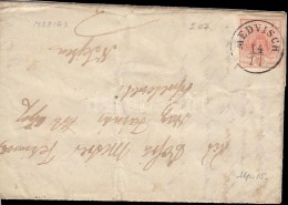 1851 3kr HP I Levélen / On Cover 'MEDVISCH' - 'HERRMANNSTADT' - 'NAGYSELYK' - Sonstige & Ohne Zuordnung