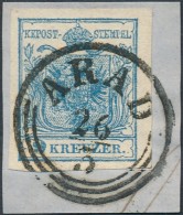 1850 9kr MP III. Szép Szélekkel / Nice Margins 'ARAD' - Other & Unclassified