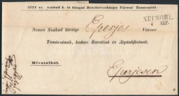 1847 Hivatalos Levél 'NEUSOHL' - Eperjes - Autres & Non Classés