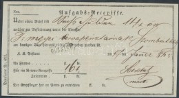 1845 Pénzeslevél Feladóvevény 'GÜSSING' - Sonstige & Ohne Zuordnung