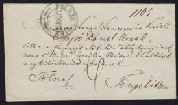 Ca 1843 Ajánlott Levél 6kr Portóval / Registered Cover With 6kr Postage Due, Zöld / Green... - Sonstige & Ohne Zuordnung