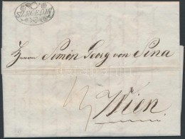 1841 Portós Levél Teljes Tartalommal / Unpaid Cover With Full Content 'SZEGEDIN' - 'WIEN ' - Autres & Non Classés
