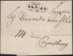 1835 Levél 14kr Portóval 'N:KALLO' - Presburg - Other & Unclassified