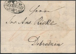 1832 Portós Levél / Unpaid Cover ,,SZEGEDIN' - Debriczin - Other & Unclassified