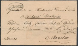 Ca. 1830 Portós Levél / Unpaid Cover 'WARASDIN' - Mocsolád - Other & Unclassified