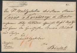 1825 Portós Levél / Unpaid Cover 'WIESELBURG' - Bánlok - Autres & Non Classés