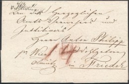 1819 Portós Levél / Unpaid Cover 'v.Wieselburg' - Friedek - Other & Unclassified