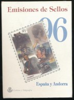 ** Spanyolország, Andorra Spanyol Posta 1996 Évkönyv, Benne Az ElsÅ‘napi Alkalmi... - Andere & Zonder Classificatie