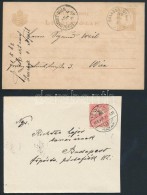 8 Db Küldemény 1882-1909 - Other & Unclassified