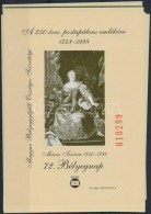 ** 1999/A24a 13 Db Mária Terézia Vágott Emlékív 'AZ ELNÖKSÉG... - Sonstige & Ohne Zuordnung