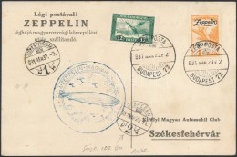 1931 Zeppelin Magyarországi Körrepülés LevelezÅ‘lap Debreceni Ledobással / Zeppelin... - Andere & Zonder Classificatie