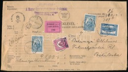 1931 Értéklevél 10P 46f Bérmentesítéssel, Benne Keskeny Madonna 2x5P... - Otros & Sin Clasificación