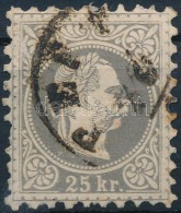 O 1867 25kr Szürkésibolya 'PEST' (55.000) (rövid Fog / Short Perf.) - Autres & Non Classés