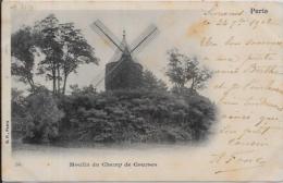 CPA Moulin à Vent Circulé Paris Suresnes - Molinos De Viento