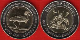 Uganda 1000 Shillings 2012 "50 Years Of Independence" BiMetallic UNC - Ouganda