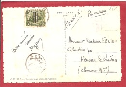 N°Y&T N° 336 LE CAIRE    Vers   FRANCE  1951   VOIR 2 SCANS - Lettres & Documents