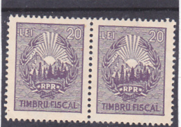 # 176 REVENUE STAMP, RPR, 210 LEI,MNH **,  STAMPS IN PAIR OF TWO, ROMANIA - Revenue Stamps